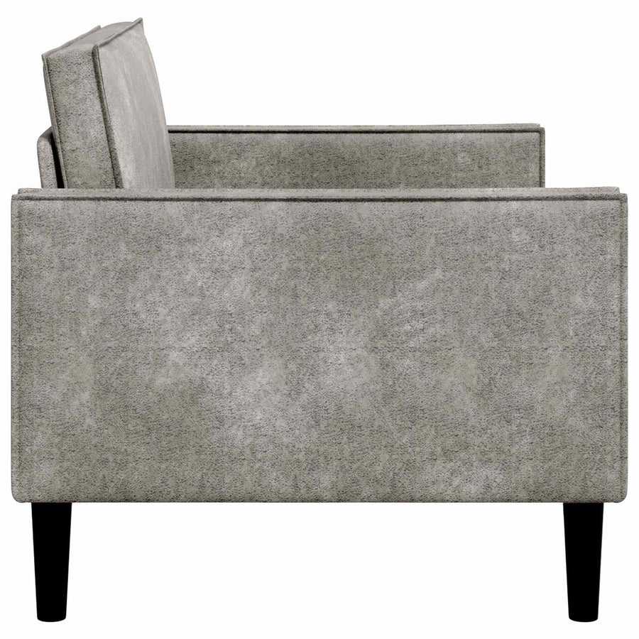XL fauteuil Lichtgrijs Nep Suede Leer