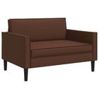 Fauteuil 130x84x91 cm bruin kunstleer