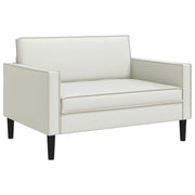 Fauteuil XXL wit kunstleer