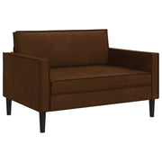 Fauteuil bruin 130x84x91 cm nep suede