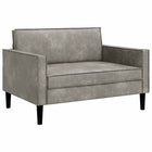 Fauteuil lichtgrijs 130x84x91 cm imitatiesuède