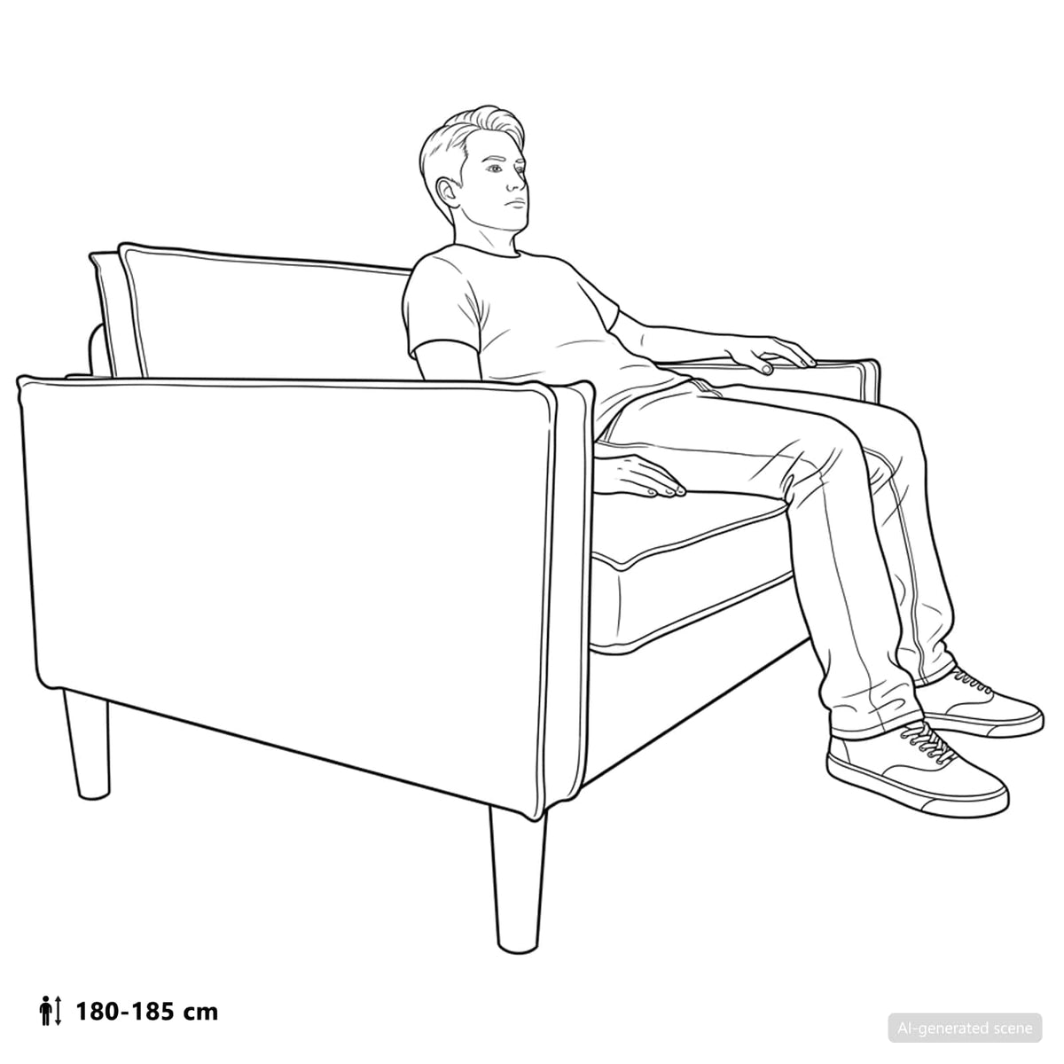 XXL fauteuil Lichtgrijs Nep Suede Leer