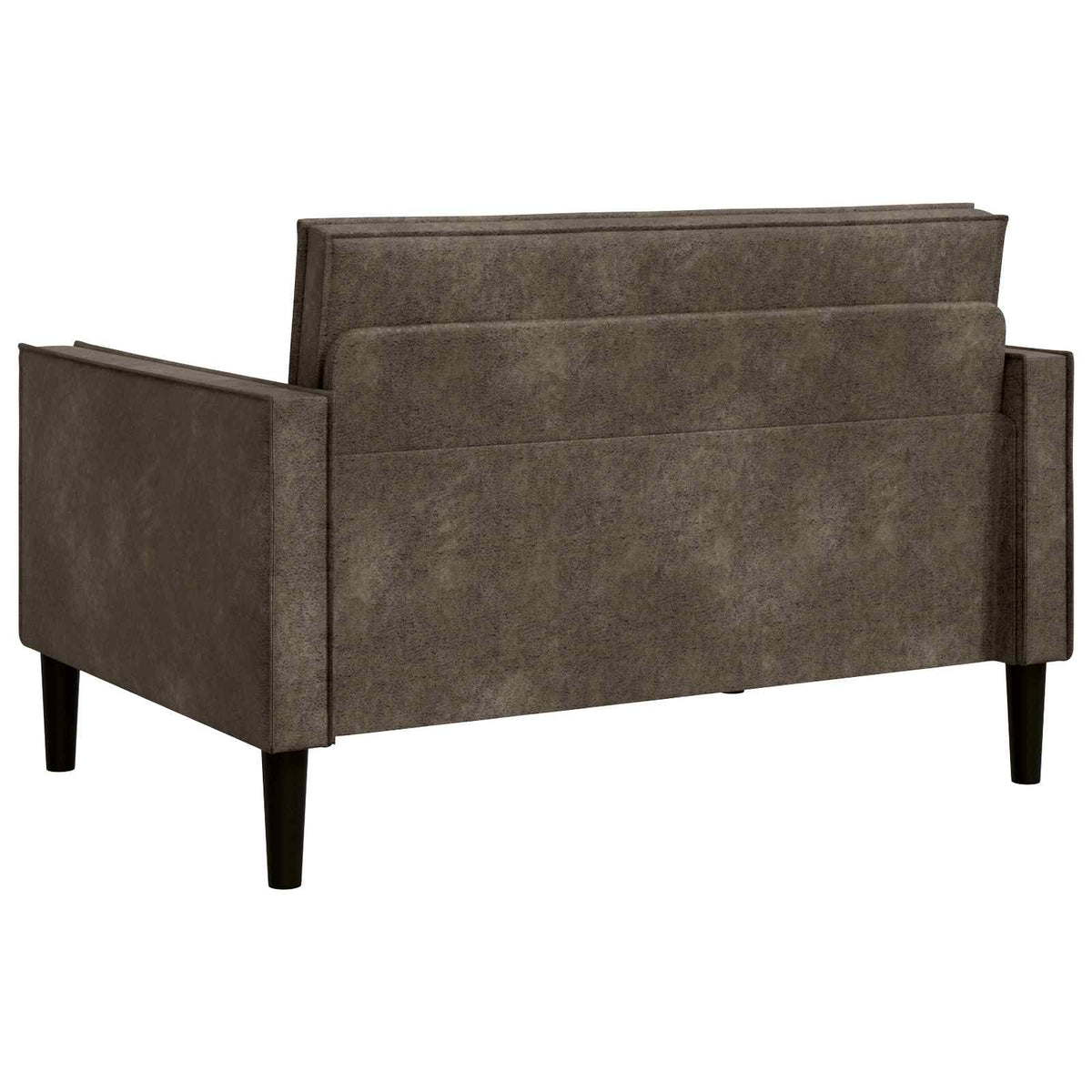 XXL fauteuil Donkergrijs Nep Suede Leer