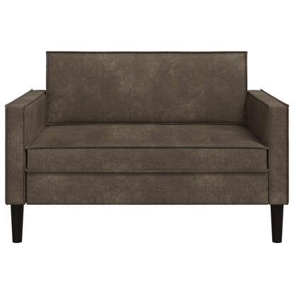 XXL fauteuil Donkergrijs Nep Suede Leer