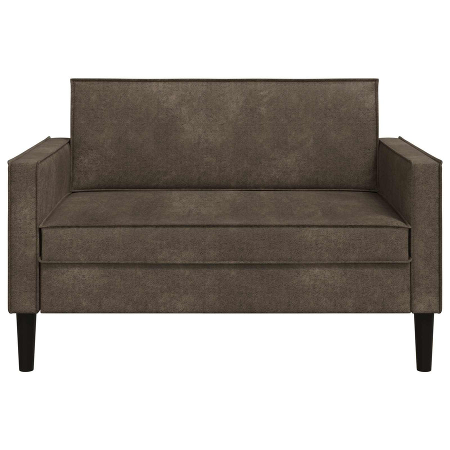 XXL fauteuil Donkergrijs Nep Suede Leer