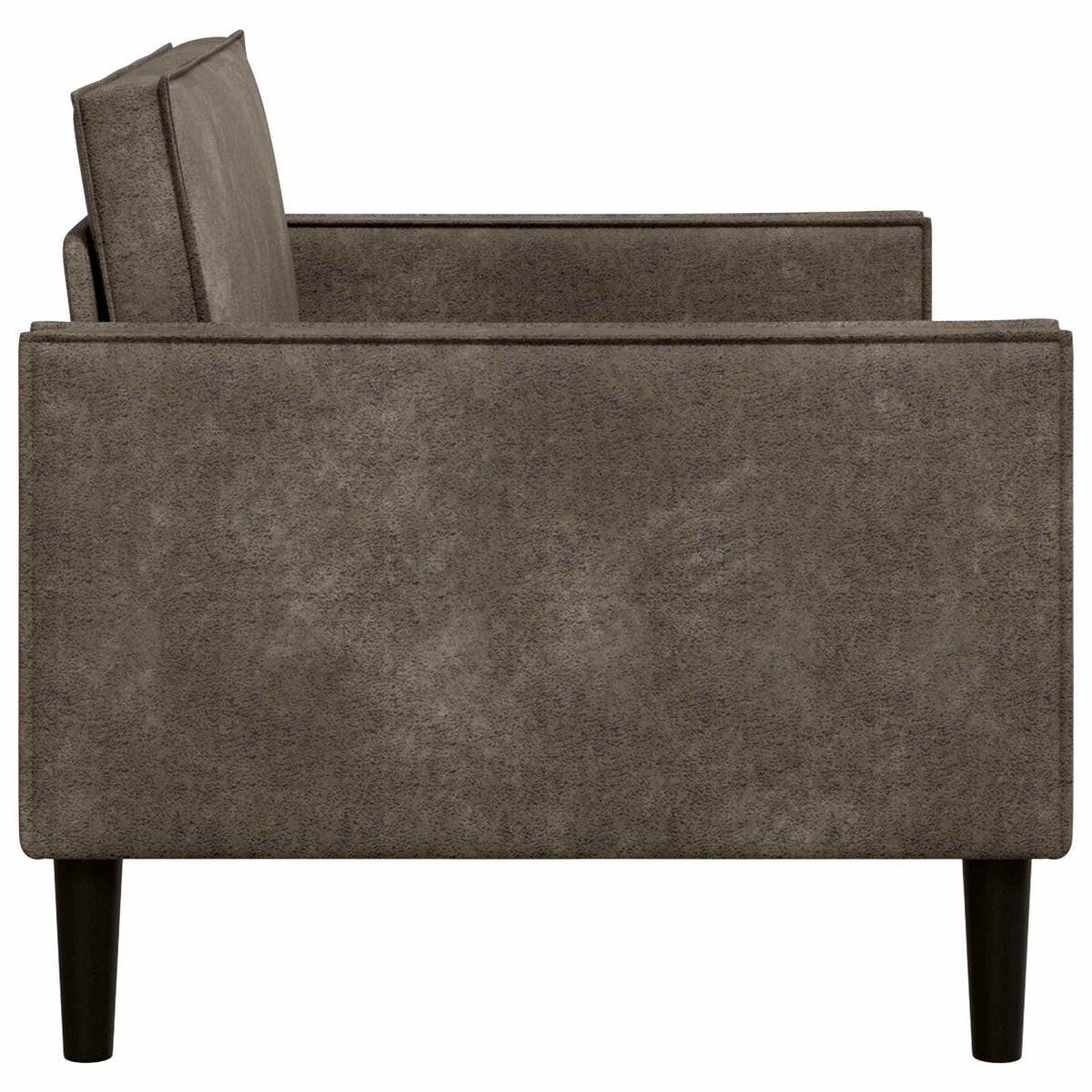 XXL fauteuil Donkergrijs Nep Suede Leer