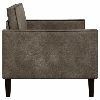 XXL fauteuil Donkergrijs Nep Suede Leer