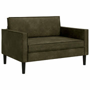 XXL fauteuil legergroen nep suede