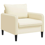 XL Fauteuil 88x84x89 cm crèmekleurig fluweel