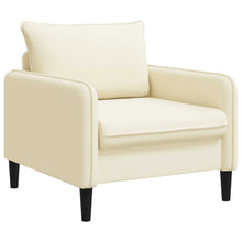 XL fauteuil Crèmekleurig fluweel
