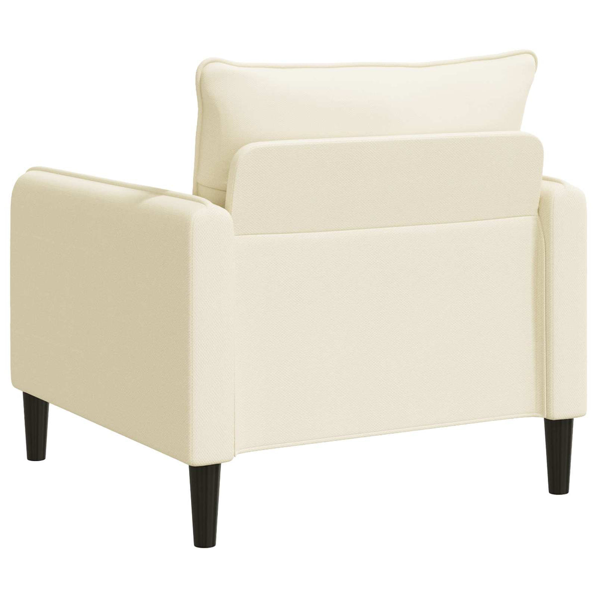 XL fauteuil Crèmekleurig fluweel