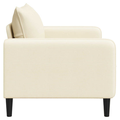XL fauteuil Crèmekleurig fluweel