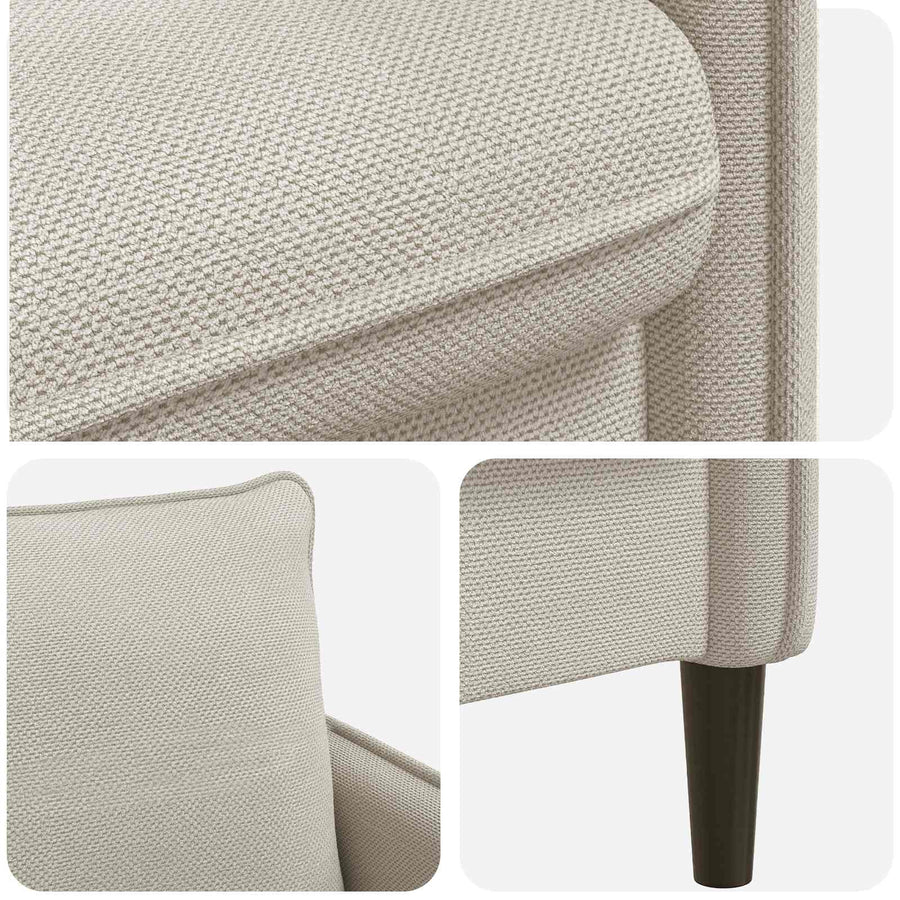 XL fauteuil Havermout fluweel