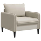 Fauteuil XL havermout fluweel 88x84x89 cm