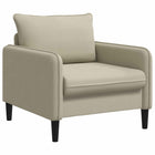 Fauteuil XL zand fluweel 88x65x84 cm