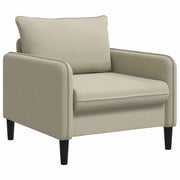 Fauteuil XL zand fluweel 88x65x84 cm