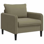 Fauteuil XL kaki fluweel 88x89x84 cm