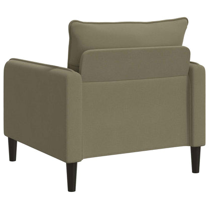 XL fauteuil Kaki fluweel