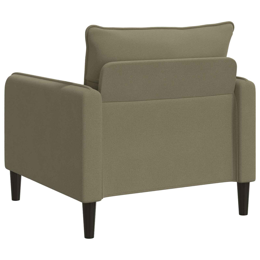 XL fauteuil Kaki fluweel