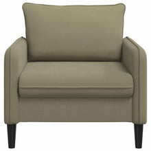 XL fauteuil Kaki fluweel