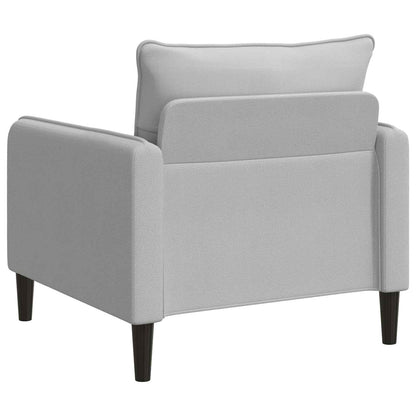 XL fauteuil Lichtgrijs fluweel