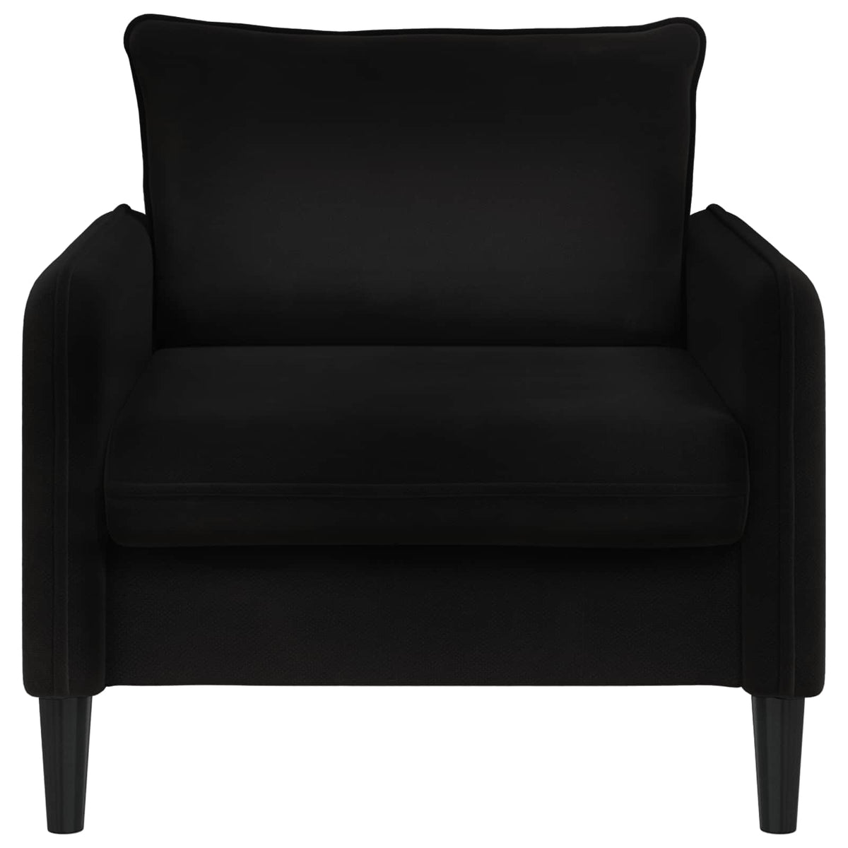 XL fauteuil Zwart fluweel