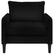 XL fauteuil Zwart fluweel