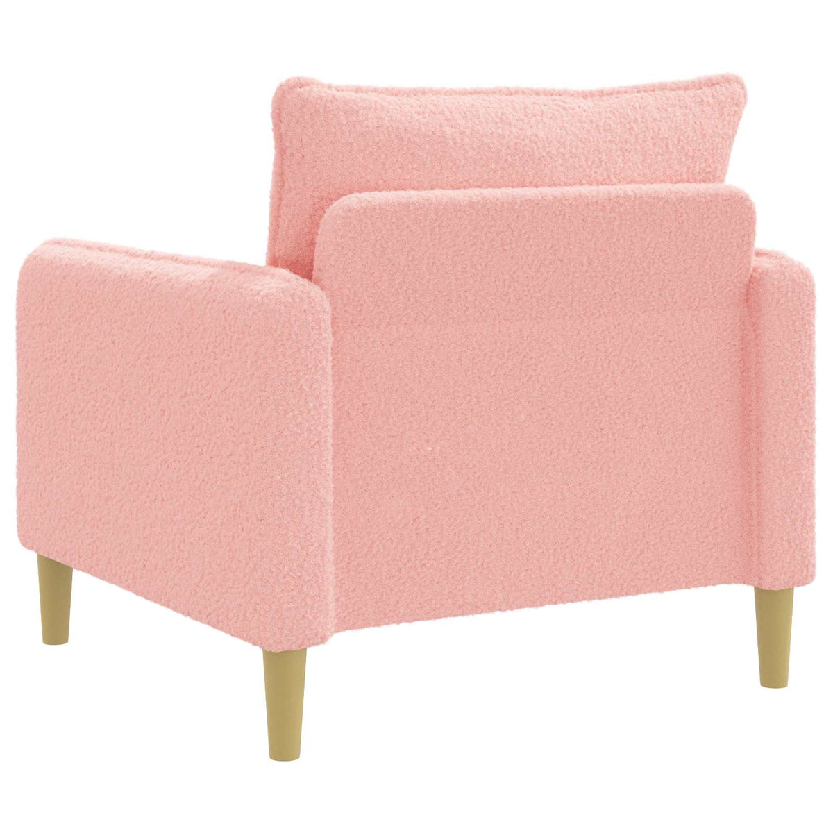 XL fauteuil Roze Bouclé