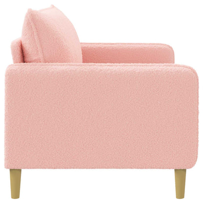 XL fauteuil Roze Bouclé