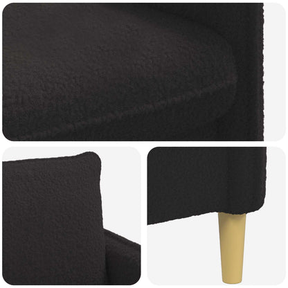 XL fauteuil Zwart Bouclé