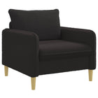 Fauteuil XL zwart bouclé 88x84x89 cm