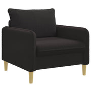Fauteuil XL zwart bouclé 88x84x89 cm