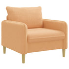 Fauteuil beige bouclé 88x84x89 cm