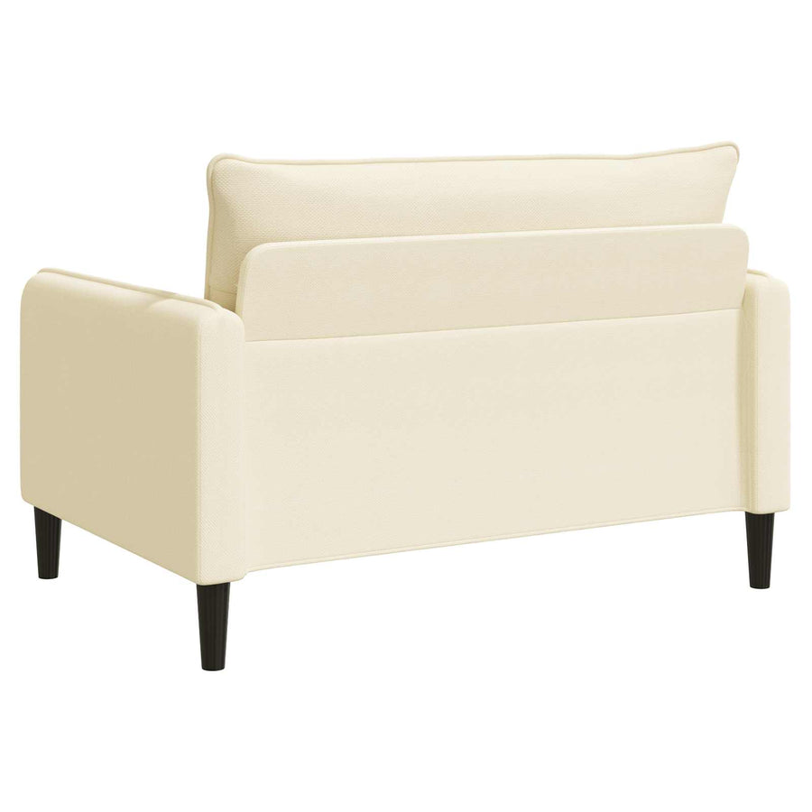 XXL fauteuil Crèmekleurig fluweel