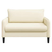 XXL fauteuil Crèmekleurig fluweel