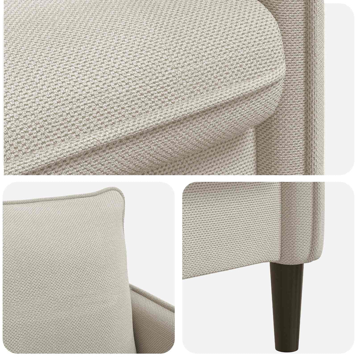 XXL fauteuil Beige fluweel