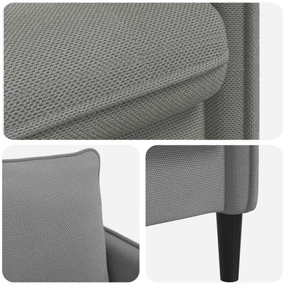 XXL fauteuil Donkergrijs fluweel