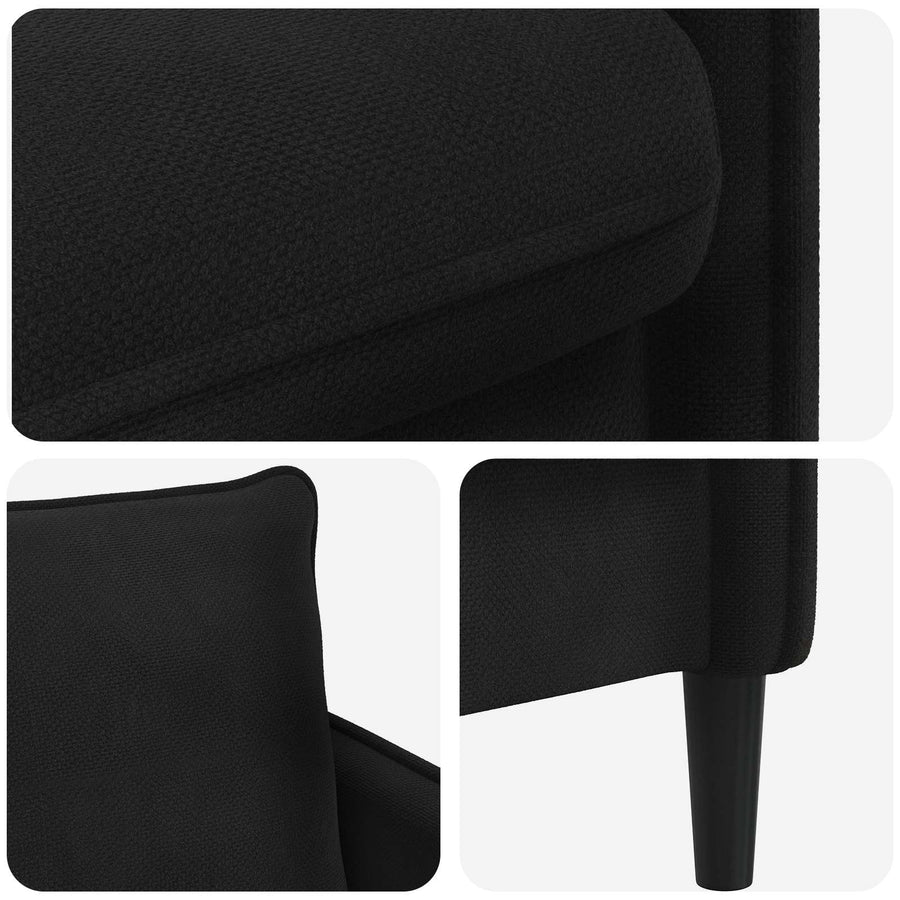 XXL fauteuil Zwart fluweel