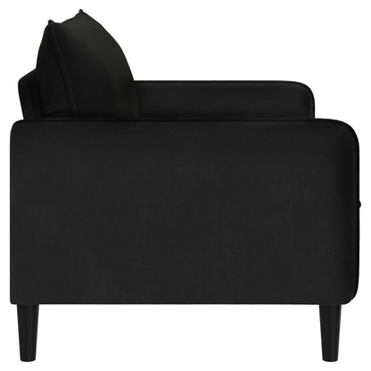 XXL fauteuil Zwart fluweel