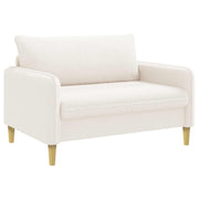Fauteuil crèmekleurig bouclé 128x84x89 cm