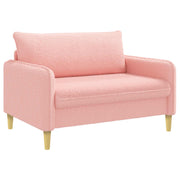 Fauteuil roze bouclé 128x84x89 cm