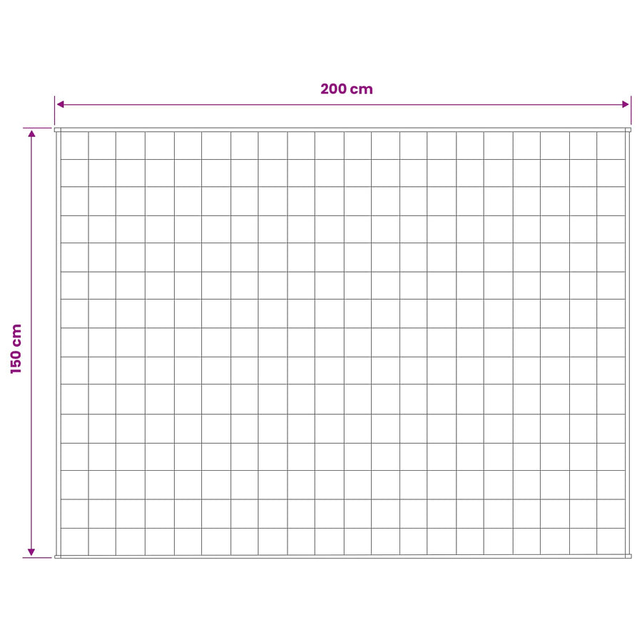 Verzwaringsdeken Wit 150 x 200 cm 7 kg 100% Katoen 205T