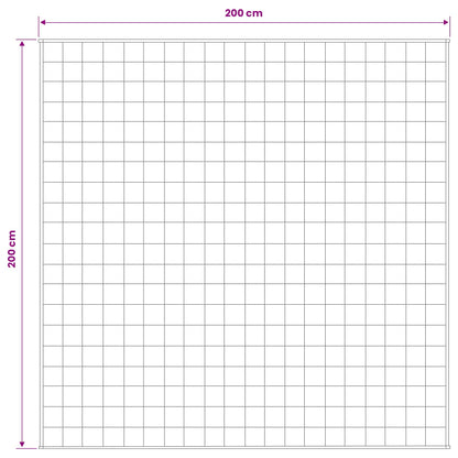 Verzwaringsdeken Wit 200 x 200 cm 13 kg 100% Katoen 205T