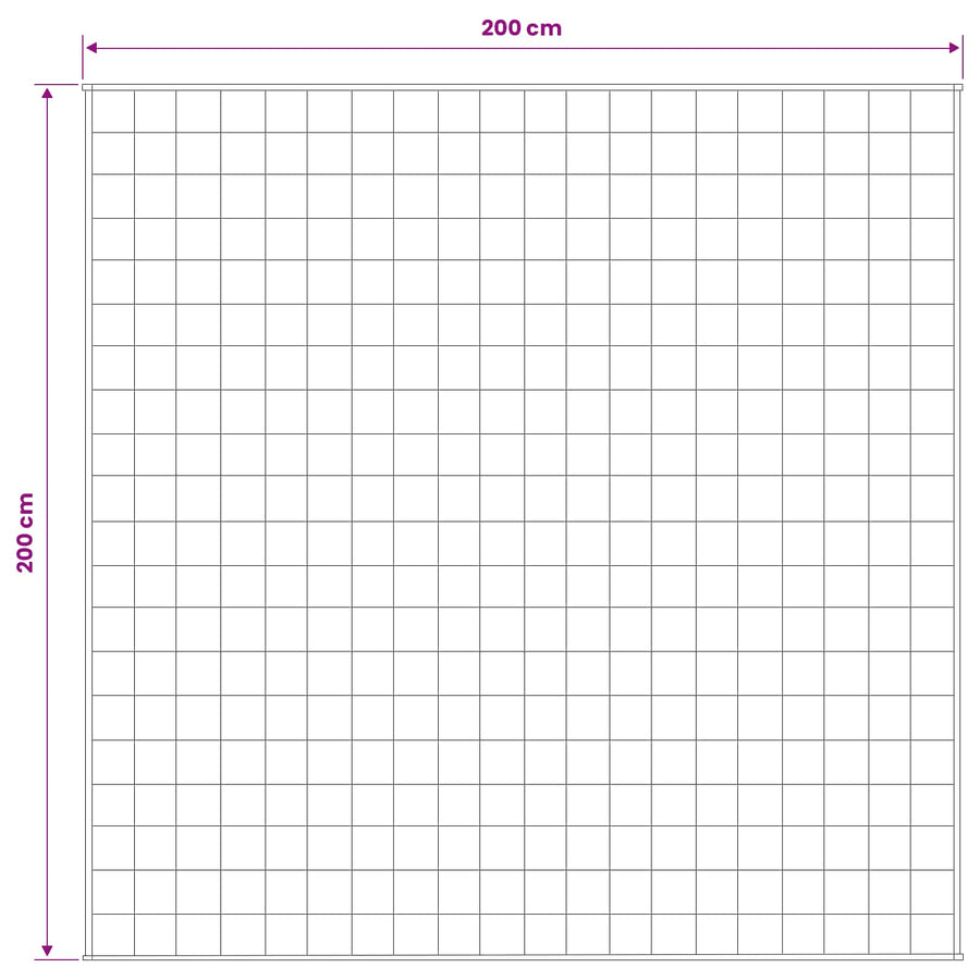 Verzwaringsdeken Wit 200 x 200 cm 13 kg 100% Katoen 205T