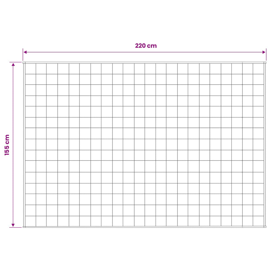 Verzwaringsdeken Antraciet 155 x 220 cm 7 kg 100% Katoen 205T