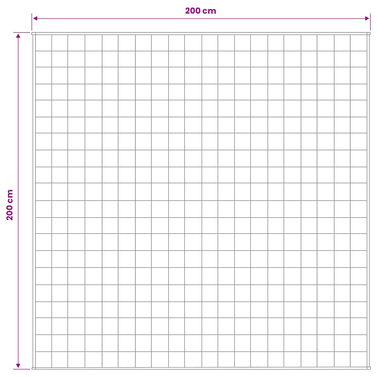 Verzwaringsdeken Wit 200 x 200 cm 9 kg 100% Katoen 205T