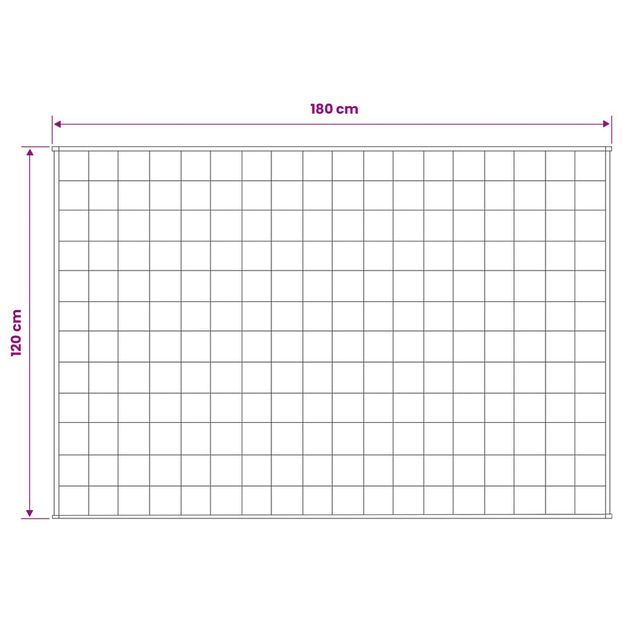 Verzwaringsdeken Antraciet 120 x 180 cm 9 kg 100% Katoen 205T