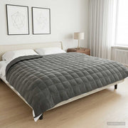 Verzwaringsdeken 200x225 cm 13 kg antraciet