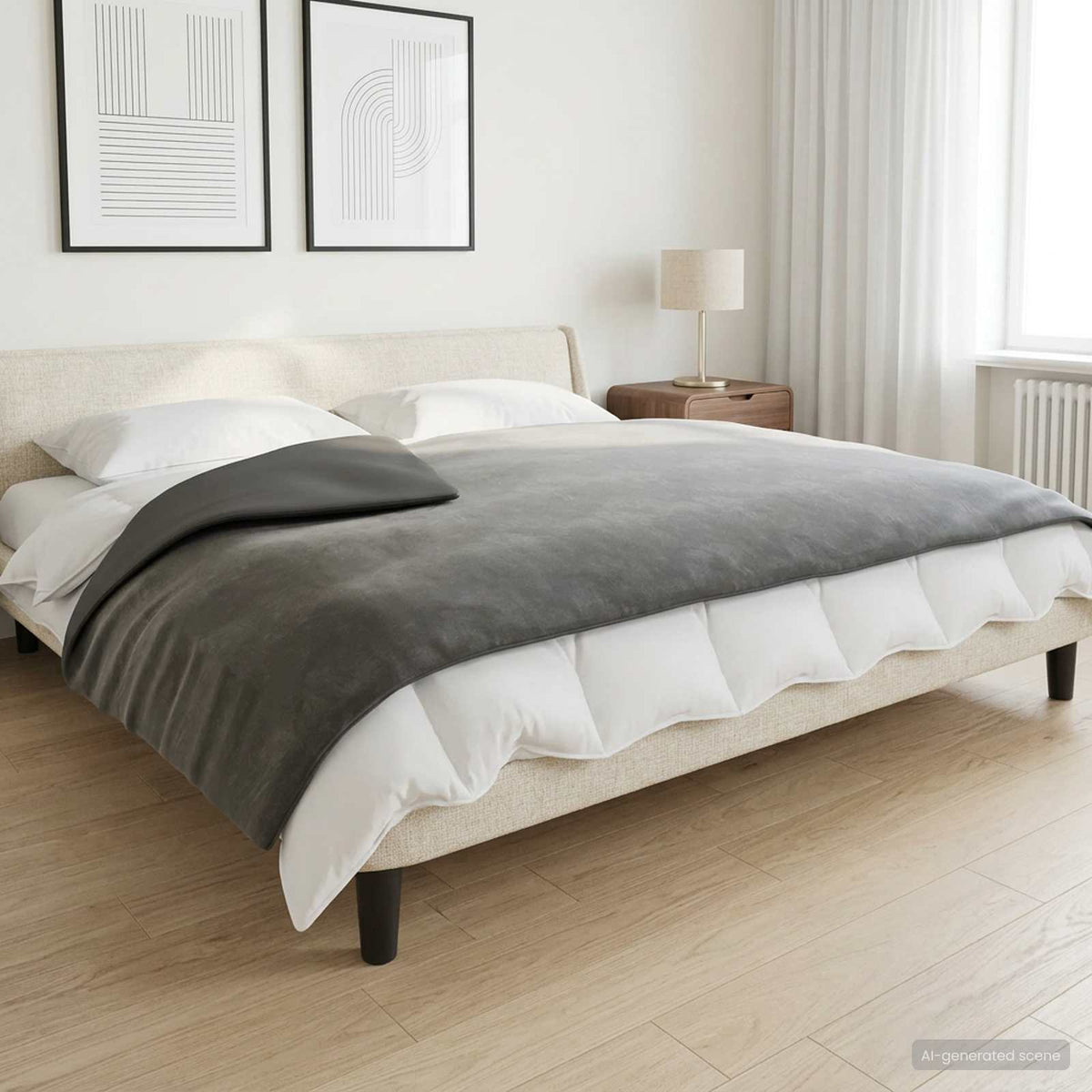Verzwaarde Dekens Antraciet 155 x 220 cm 11 kg 100% Katoen 205T