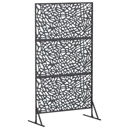 Privacyscherm 100 x 50 x 180 cm Staal Antraciet